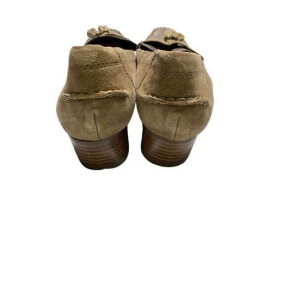 Bandolino Womens Brown Leather & Suede Tassel Loafers Size 11 - Picture 4 of 7